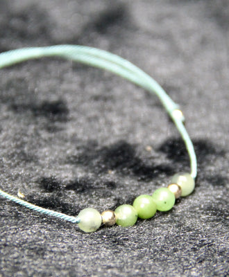 Siberian Jade Beaded Bracelet #1875