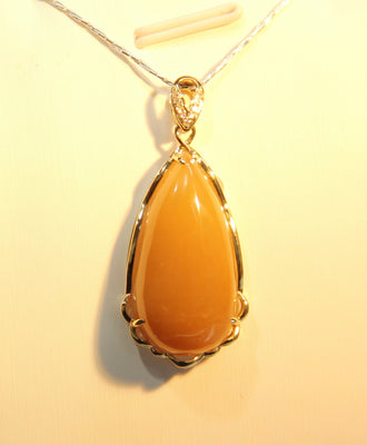 18k Sugar Jade Pendant #1690