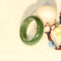 Wide Band Jade Ring #2318