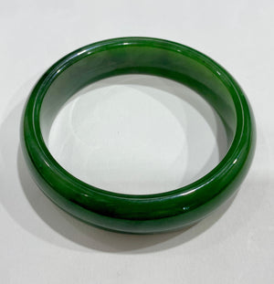 AAA Polar Jade Grade Jade Bangle 57.5mm #2467