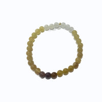 14k Multicolour Jade Beaded Bracelet #1736