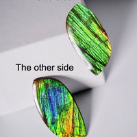 DOUBLE-SIDED FREEFORM AMMOLITE LOOSE GEMSTONE #A368