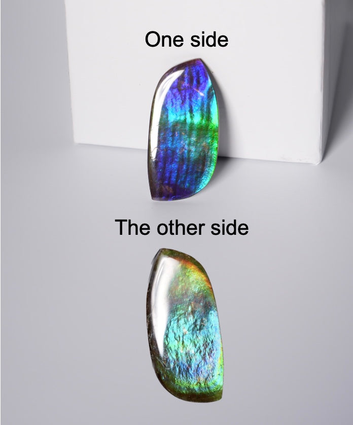Double-Sided Moonlight Ammolite Loose Gemstone #A369