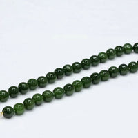 12mm Siberian Jade Beaded Necklace #2400