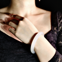 White Jade Bangle 57mm #225