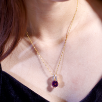 18K AMETHYST PENDANT #2049