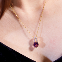 18K AMETHYST PENDANT #2049