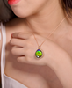 18k Waterdrop Ammolite Pendant #2175