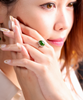 Jade Cabochon Ring #1602