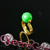 18K Siberian Jade Ball Ring #2252