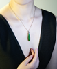 Canadian Jade Long Pendant Necklace #1095