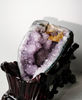 AMETHYST WITH CALCITE DISPLAY 2.06 LB #1984