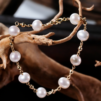 7" Freshwater Pearl Starry Bracelet #2424