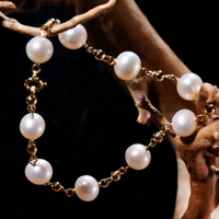 7" Freshwater Pearl Starry Bracelet #2424