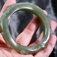 Hetian Jade Bangle 57mm #2449