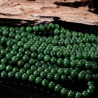 10mm Polar Jade Beaded Necklace #2456