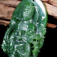 Polar Jade Guanyin Pendant #2460