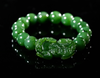 12mm Guardian of Fortune Pixiu Jade Bracelet #1936