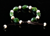 Jade and Ox Bone Beaded Bracelet #1873