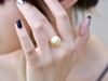 13.5~14mm South Sea Gold Pearl Ring #2051