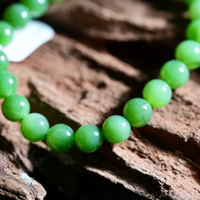 8mm Siberian Jade Beaded Bracelet #2317