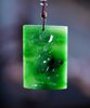 No. 7 Old Mind Siberian Jade Lotus Pendant #2478