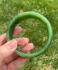 Wide Band Jade Bangle 61mm #2479