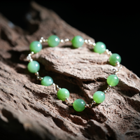 8mm Polar Jade Starry Beaded Bracelet #2466