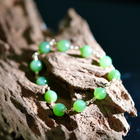 8mm Polar Jade Starry Beaded Bracelet #2466