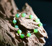 8mm Polar Jade Starry Beaded Bracelet #2466