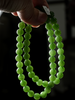 8mm Siberian Jade Beaded Necklace #2504