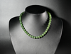 10mm Siberian Jade Beaded Necklace #2531