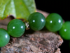 14k 8.5 mm Polar Jade Beaded Bracelet #2573