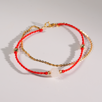 18K Eternal Harmony Red Cord Bracelet #2670