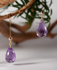 Mermaid's Tear Amethyst Earrings #2659