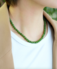 17" Polar Jade Grade Beaded Necklace #2415-2