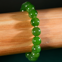 10mm Polar Jade Beaded Bracelet #2756