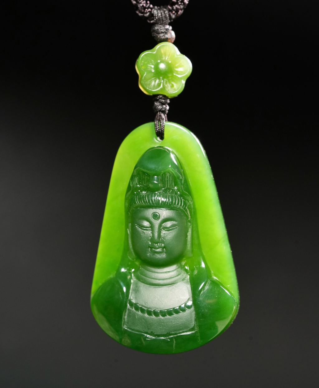 Polar Jade Guanyin Pendant #2775