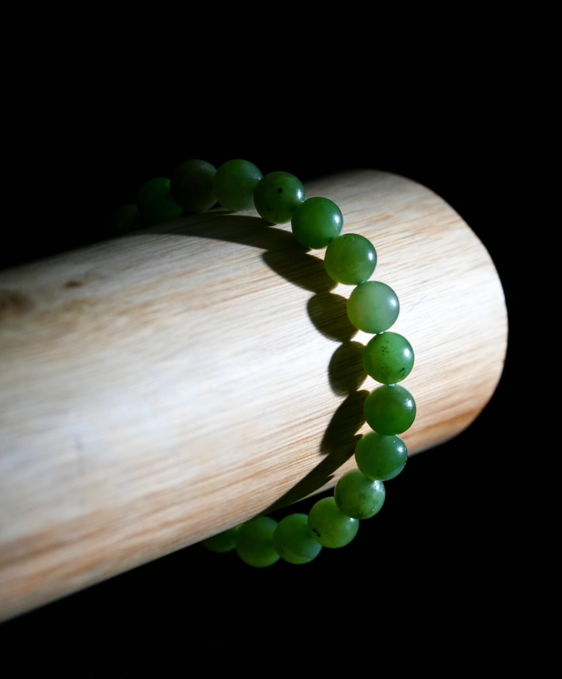 8mm Canadian Jade Beaded Bracelet #1873