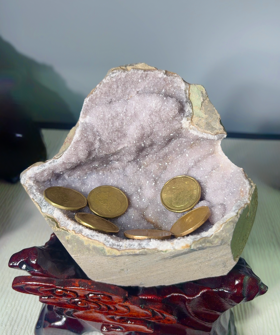 Amethyst Geode Base Cut (3 LB) #3094