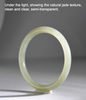 Hetian Jade Round Bangle Natural Jade Bracelet 53mm #1346