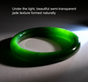 Canadian Polar Jade Bangle Natural Jade Bracelet AAA Grade 59mm #1359