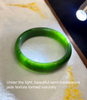 Canadian Polar Jade Bangle Natural Jade Bracelet AAA Grade 61.5mm #2390