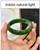 Canadian Polar Jade Bangle Natural Jade Bracelet AAA Grade 61.5mm #2390