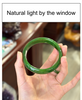 Canadian Polar Jade Bangle Natural Jade Bracelet AAA Grade 61.5mm #2390