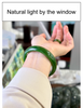 Canadian Polar Jade Bangle Natural Jade Bracelet AAA Grade 61.5mm #2390