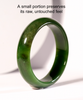 Canadian Polar Jade Bangle Natural Jade Bracelet A Grade 58mm #1356