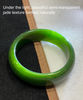 Polar Jade Bangle Natural Jade Bracelet AAA Grade 57.5mm #88