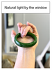 Canadian Polar Jade Bangle Natural Jade Bracelet AAA Grade 55.5mm #1369