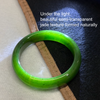 Canadian Polar Jade Bangle Natural Jade Bracelet AAA Grade 59mm #1370
